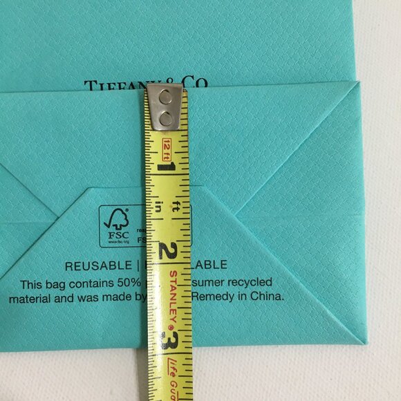 Tiffany & Co Mini Paper Gift Bag 6" x 5" x 3" NEW! - Picture 11 of 14